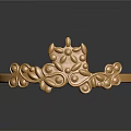 Elegant Gold Bracelet With Ornate Curved Patterns And Floral Motifs For Daily Use