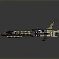 Futuristic Passenger Plane With Sleek Aerodynamic Body And Metallic Blue Stripes