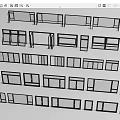 Window combination folding window casement window glass window sliding window floor-to-ceiling window bay window corner window 3d model