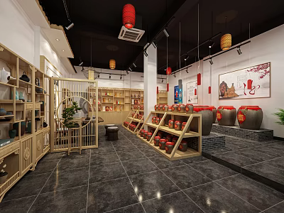 New Chinese Winery Tavern 3d model