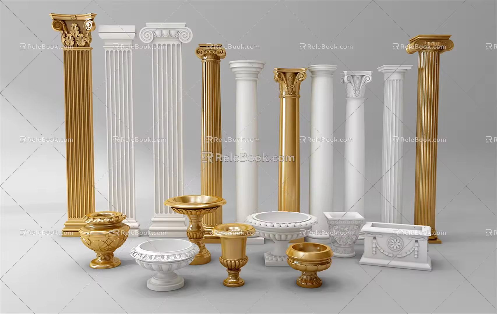 European Roman Column Classical Roman Column 3d model