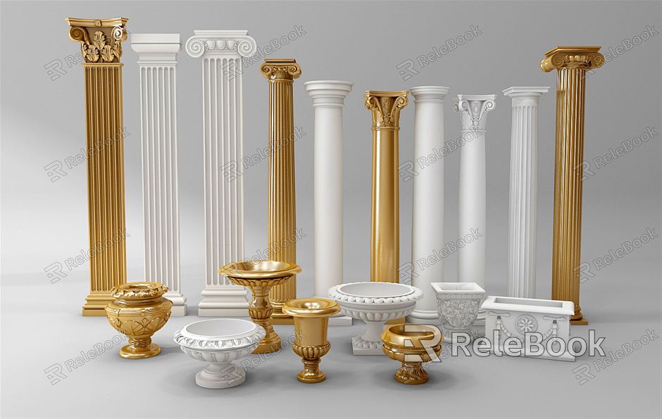 European Roman Column Classical Roman Column model