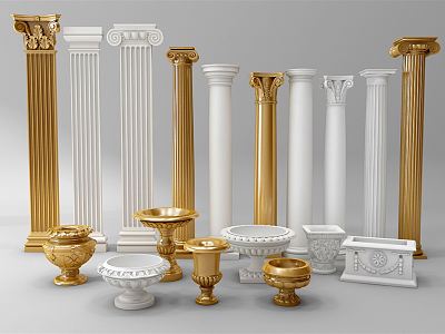 European Roman Column Classical Roman Column model