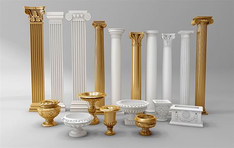 European Roman Column Classical Roman Column 3d model