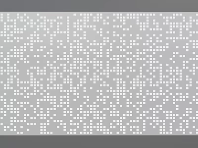 Artistic Minimalist Abstract Pattern With Small White Squares On Gray Background 3d model
