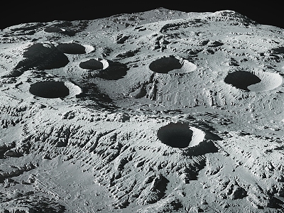 Moon Landscape Moon Ground Moon Terrain Moon Geopark Valley Moon Mars model