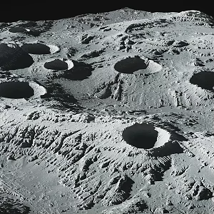 Moon Landscape Moon Ground Moon Terrain Moon Geopark Valley Moon Mars 3d model