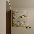 Abstract Painting With Textured Earthy Tones For Modern Home Wall Decor