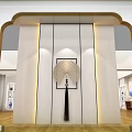 Traditional Chinese Brand Exhibition Booth With Glass Display And Warm Lighting