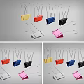 Colorful Binder Clips As Practical Daily Life Supplies With Various Colors