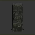 Military Wheeled Armored Vehicle with Camouflage Paint Roof Turret and Protective Armor