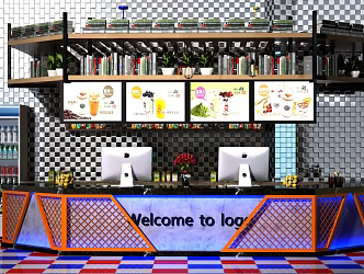 Industrial LOFT Cashier 3d model