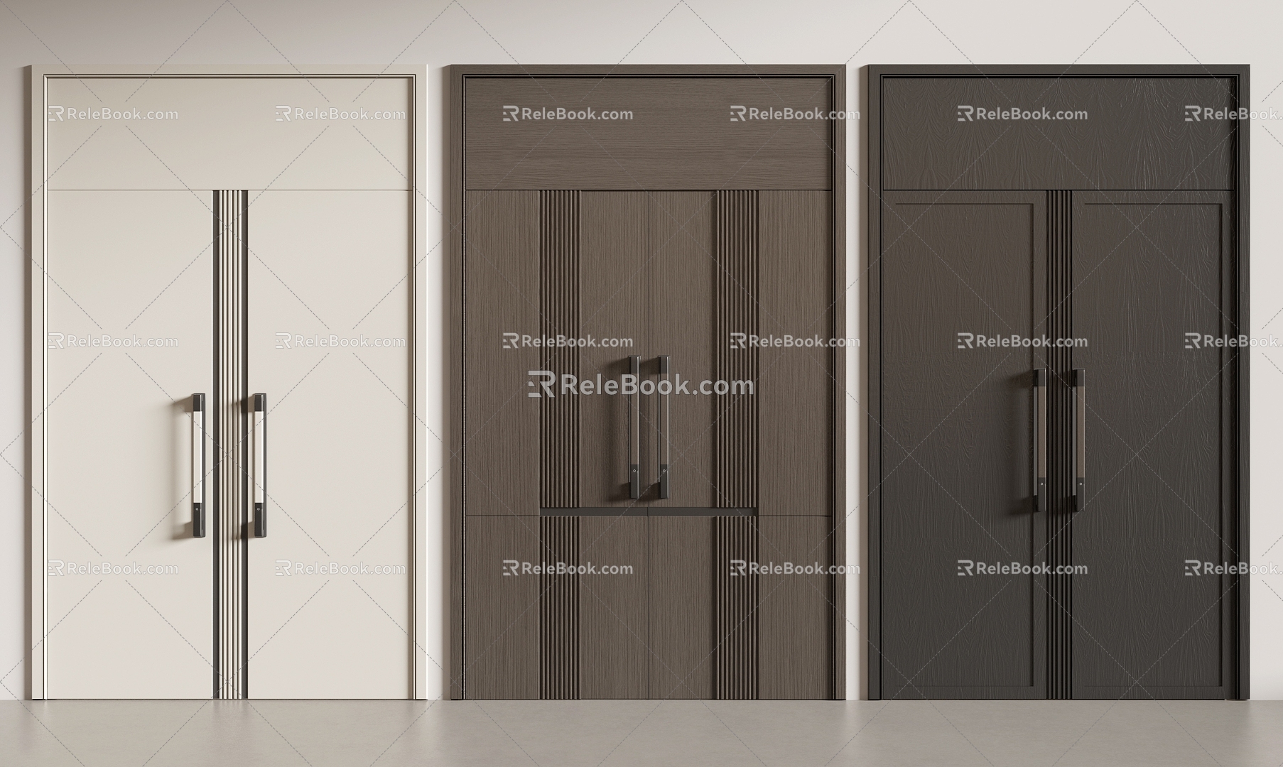 Double Door Entrance Door Door Villa Door Meeting Room Door Office Door 3d model