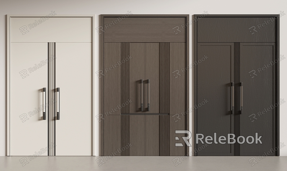 Double Door Entrance Door Door Villa Door Meeting Room Door Office Door model