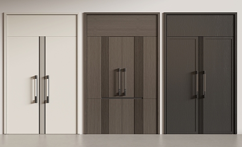 Double Door Entrance Door Villa Door Meeting Room Door Office Door 3d model