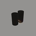 Modern Black Ceiling Lights with Gold Trim and Warm Illumination