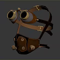 Steampunk Goggles With Leather Strap Brass Accents And Vintage Design Lenses