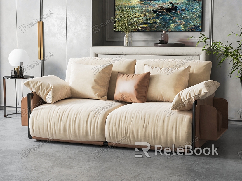 Modern double sofa model