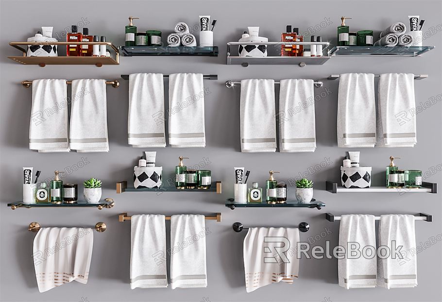 Modern Toiletries Towel Rack model