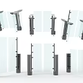 Modern Public Facilities Glass Railings Columns And Structural Components For Public Areas