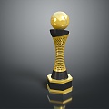 World Cup Football Trophy Champion Trophy Gold Cup Trophy World Cup Gold Cup Game Trophy Sporting Goods 3d model