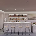 Modern Bar Area Minimalist Bar 3d model