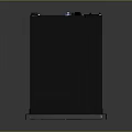 Black Electronic Server Unit With Front Panel Display And Orange Indicators