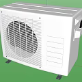 White Standalone Air Conditioner Fan With Grille Design For Efficient Home Cooling Ventilation