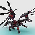 Lego LEGO toy blocks evil dragon flying dragon 3d model