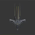 Modern fighter sci-fighter sci-fighter space fighter 3d model