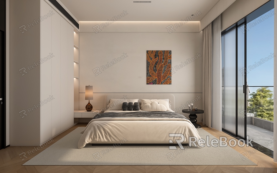 Modern Bedroom Minimalist Bedroom model