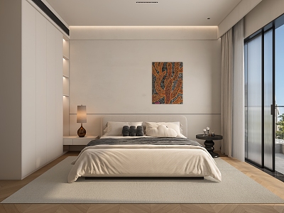 Modern Bedroom Minimalist Bedroom model