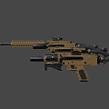 Pistols and submachine rifles 3d model