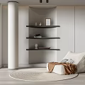 Soft Comfortable Lazy Sofa With Linen Fabric And Cozy Throw In Modern Living Room