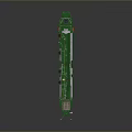 Detailed Oil Tanker Model With Green Deck White Hull And Red Bottom