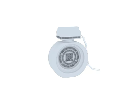 Modern White Round Air Conditioner Vent With Grille Design For Home Use 3d model