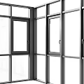 Modern Casement Windows Design With Aluminum Frames And Clear Glass Panels