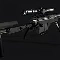 Realistic Sniper Gun 3D Model 3d model
