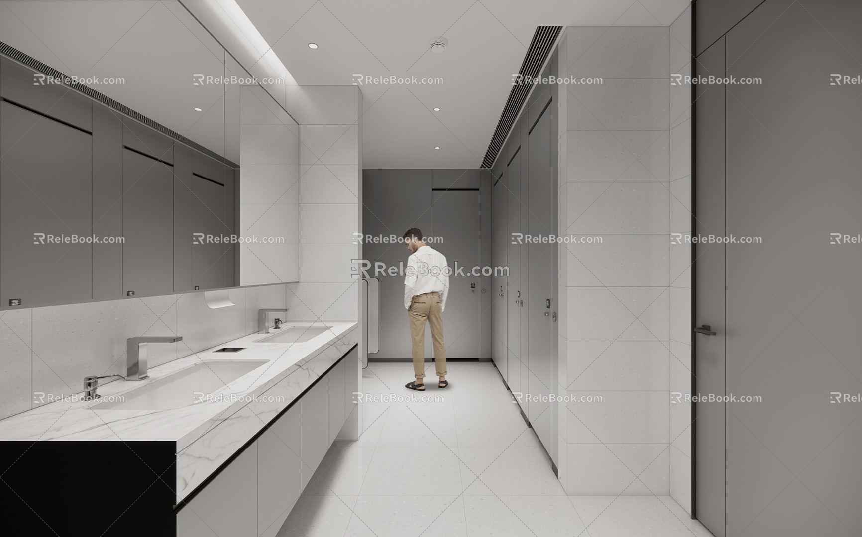 Modern toilet 3d model