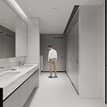 Modern toilet 3d model