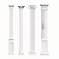 European Roman Column Component Column 3d model