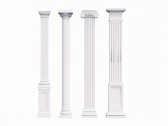 European Roman Column Component Column 3d model