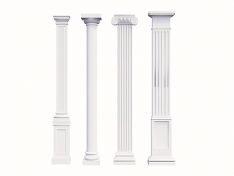 European Roman Column Component Column 3d model