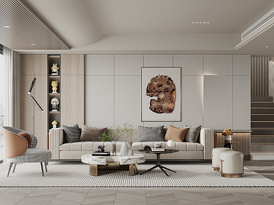 modern living room model