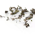 Scattered Dry Leaves In Brown And Green Natural Outdoor Ground Cover