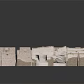 Architectural Model Of Urban Building Complex With Cardboard Material Various Shapes Light Brown And White