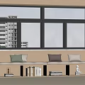 Cozy Modern Bay Window With Cushions Storage Compartments Books And Decorative Items