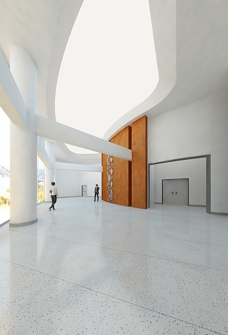 Modern Hall 3d model