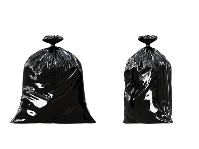 Garbage Bag Plastic Bag Black Garbage Bag Domestic Garbage Bag Plastic Garbage Bag Plastic Garbage Bag Garbage Bag Plastic 3d model