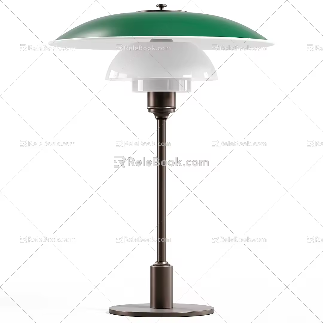 Vintage table lamp table lamp desktop 3d model